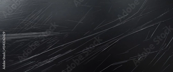 Obraz Abstract dark scratched plastic texture for creative background design