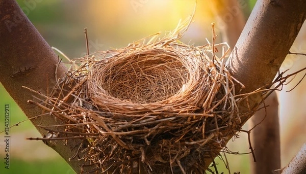 Fototapeta empty bird nest