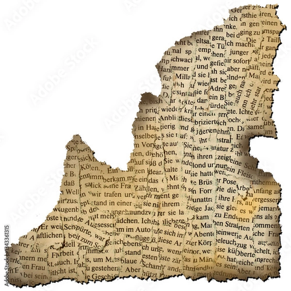 Obraz Vintage Torn Paper with Text