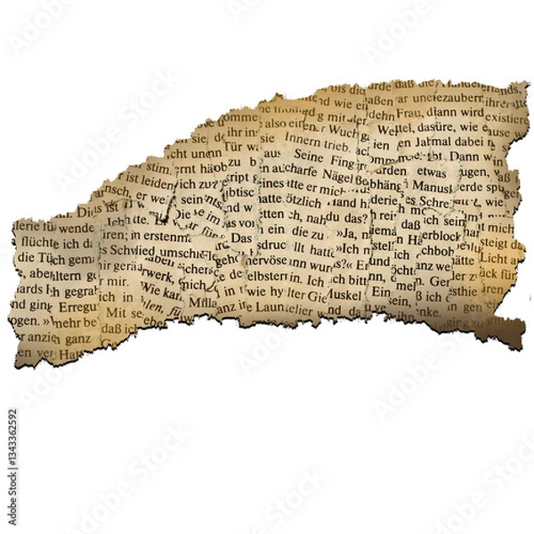 Obraz Vintage Torn Paper with Text