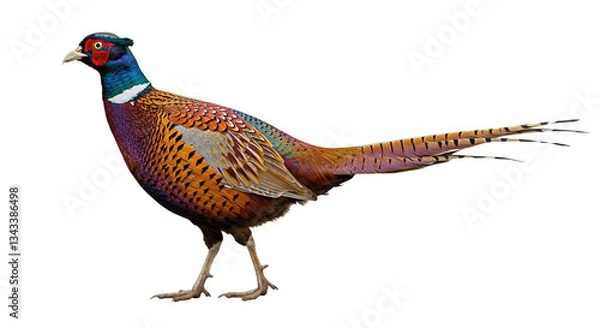 Obraz pheasant isolated on white background