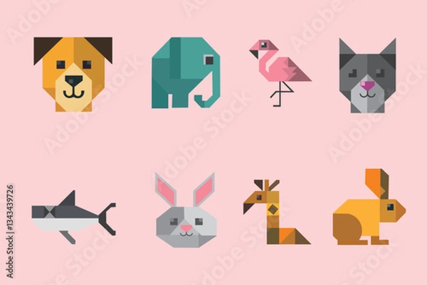 Obraz HEAD ANIMAL PACK.eps