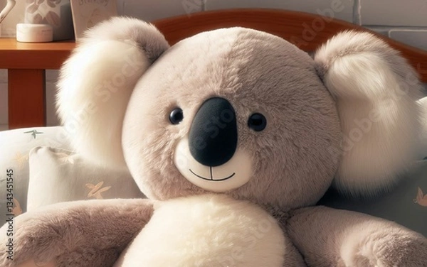 Fototapeta Extra soft koala with wide arms for snuggles Offers security nur
