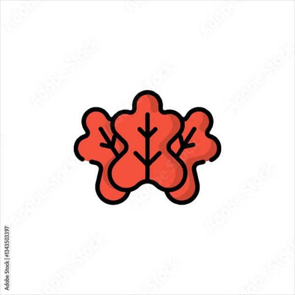 Fototapeta red heart on white background