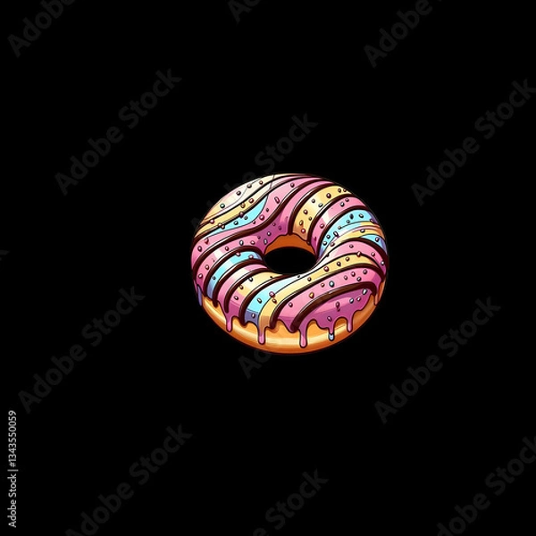 Obraz Assorted Donuts with Toppings – Perfect Dessert 