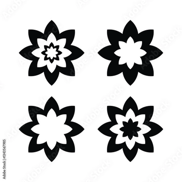 Obraz beautiful flowers icon 