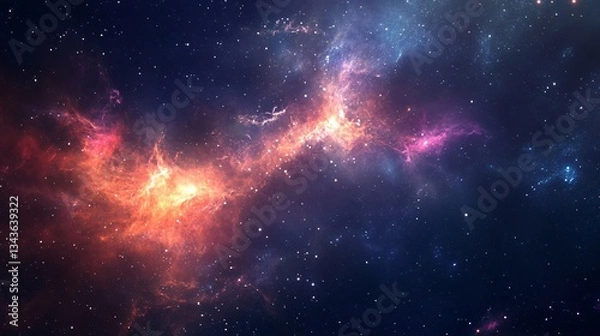 Obraz Stunning Space Galaxy Background for Creative Projects
