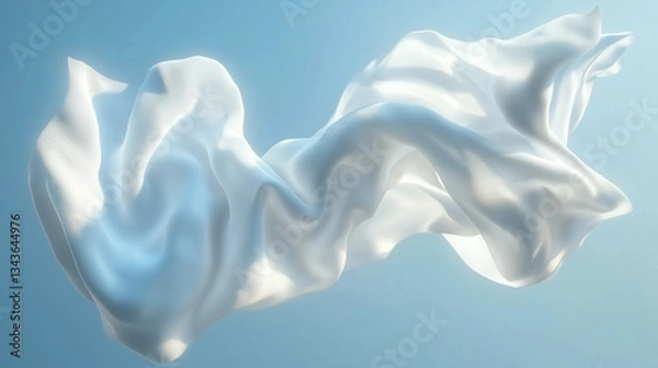 Obraz white silk background