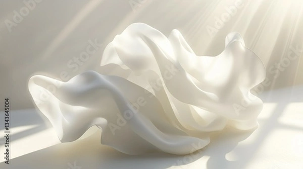 Obraz white silk background