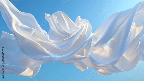 Obraz white silk background