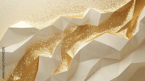 Obraz golden christmas background