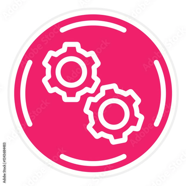 Obraz Vector Design Cogwheel Icon Style