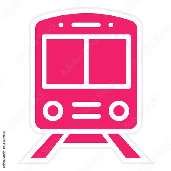 Fototapeta Vector Design Train Icon Style