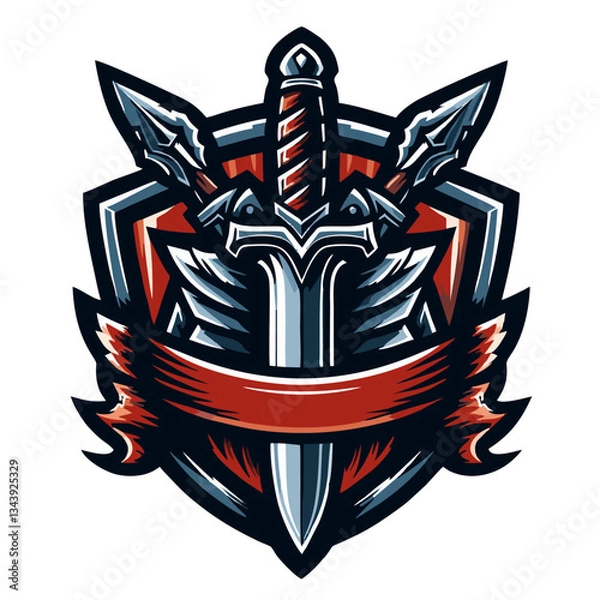 Obraz sword vector logo