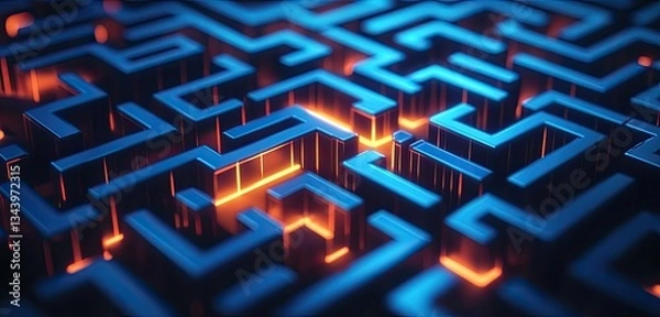 Fototapeta Intricate Labyrinthine Network