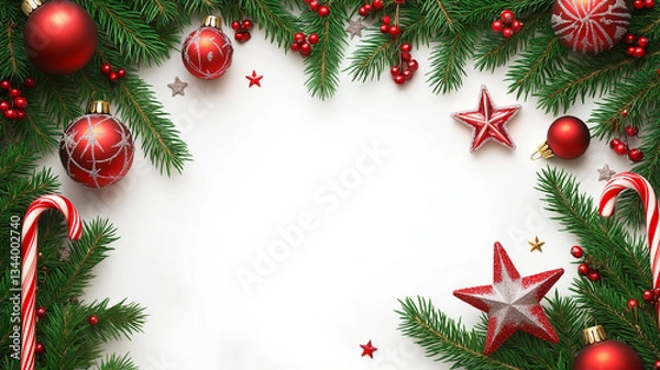 Obraz クリスマス・オーナメントの背景