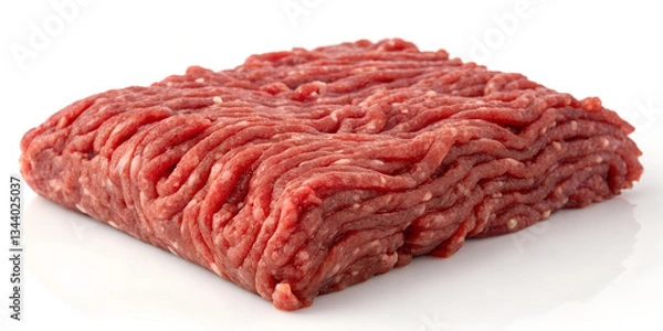 Fototapeta Fresh raw minced beef. Raw ground beef. Halal minced beef.