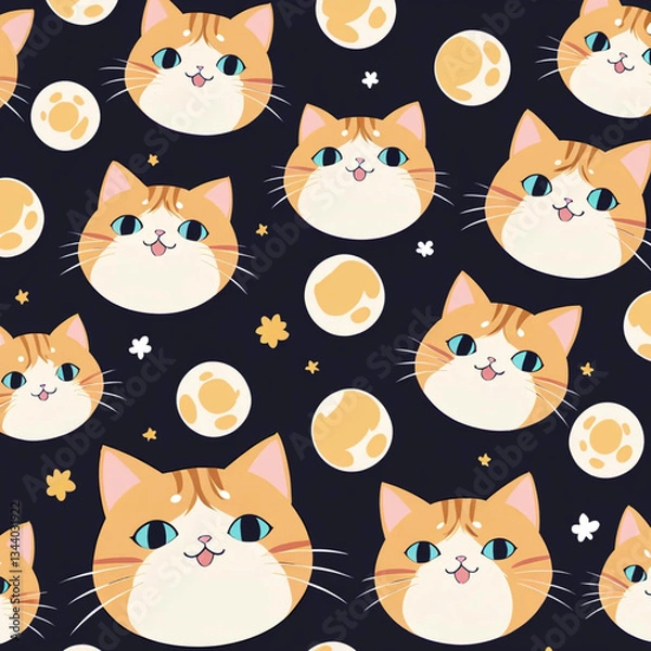 Obraz seamless pattern with cats