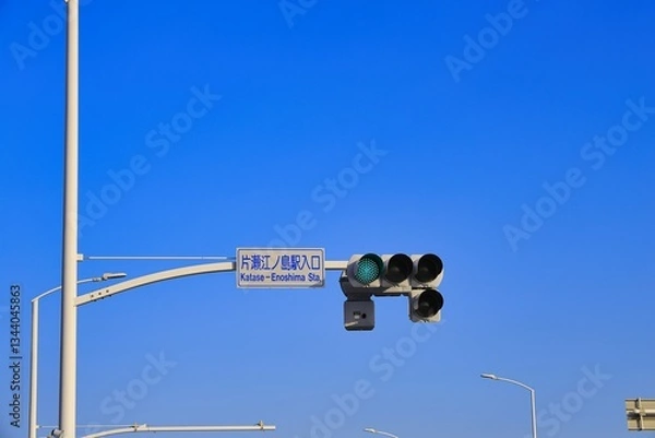 Obraz 片瀬江ノ島駅入口の信号機