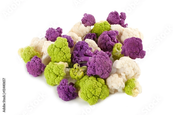 Obraz Colorful Cauliflower florets