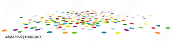 Obraz Konfetti leżące - podłoga