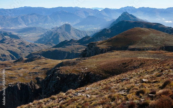 Obraz High mountain scenery near Franschhoek, South Africa