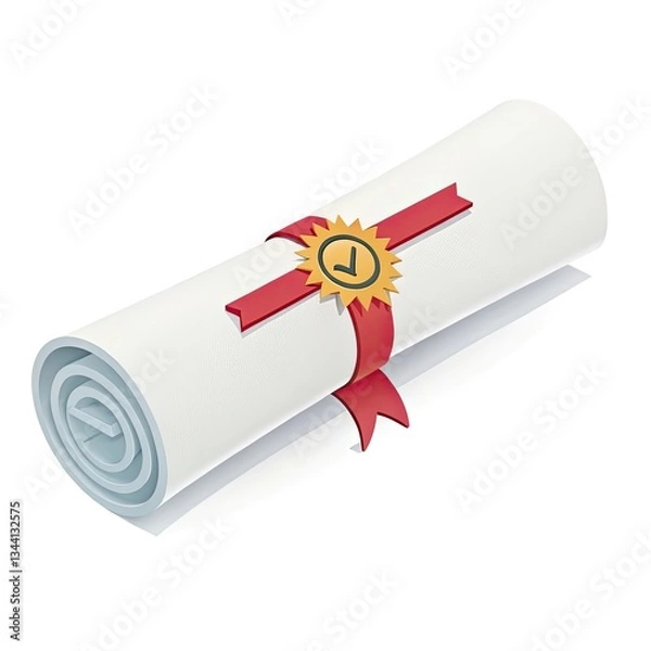 Obraz red clipboard with pen