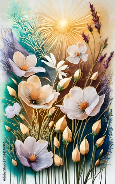 Fototapeta Invitation Card design ,greeting cards elegant wonderful  style. Colorful  background.