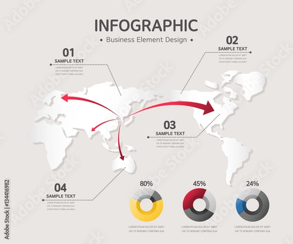 Fototapeta Business Info graphic