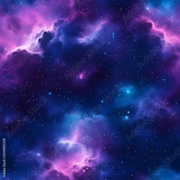 Fototapeta Galaxy Cloud Purple Tile