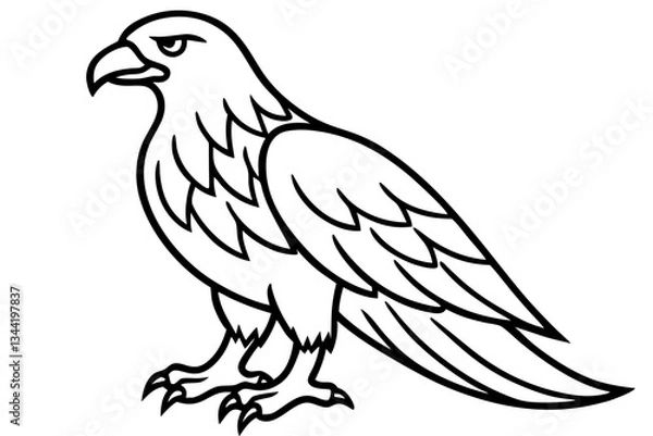 Obraz Eagle One-Line Sketch