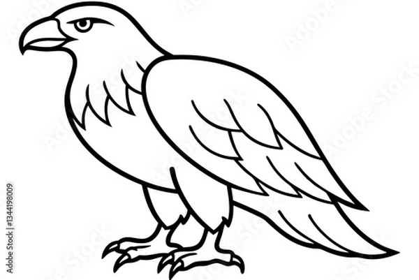 Obraz Eagle One-Line Sketch