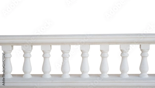 Fototapeta stone railing isolated