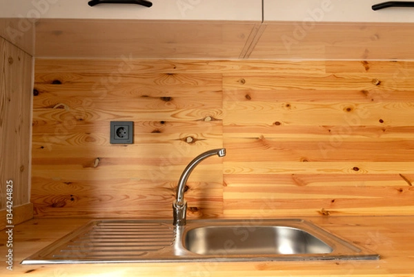 Fototapeta Modern tiny house interior.