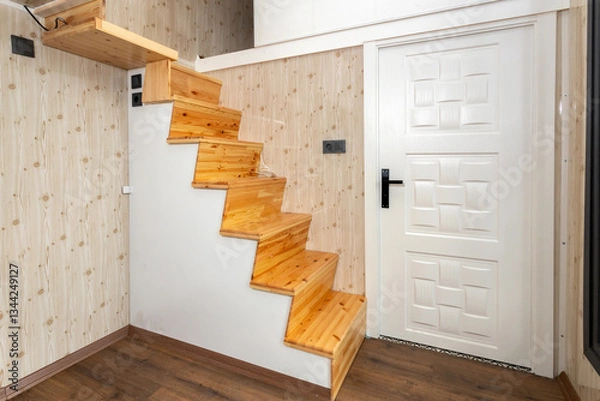 Fototapeta Modern tiny house interior.