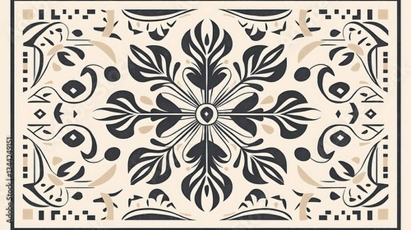 Fototapeta Abstract decorative tile pattern