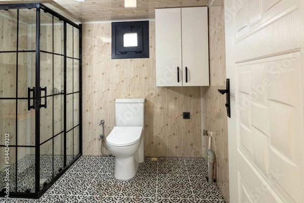 Fototapeta Modern tiny house interior.