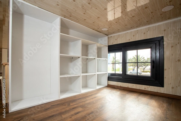 Fototapeta Modern tiny house interior.