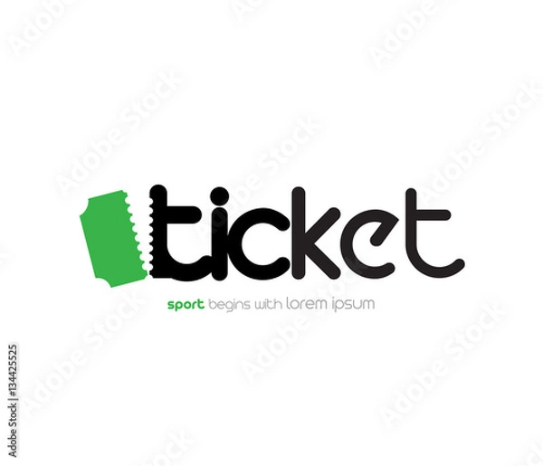 Obraz Ticket Design Concept