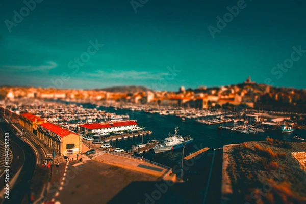 Fototapeta マルセイユ旧港の眺め