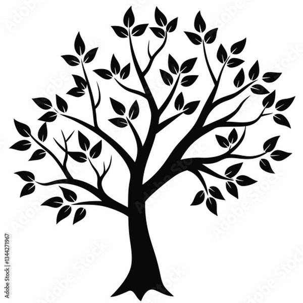 Fototapeta vector tree silhouette