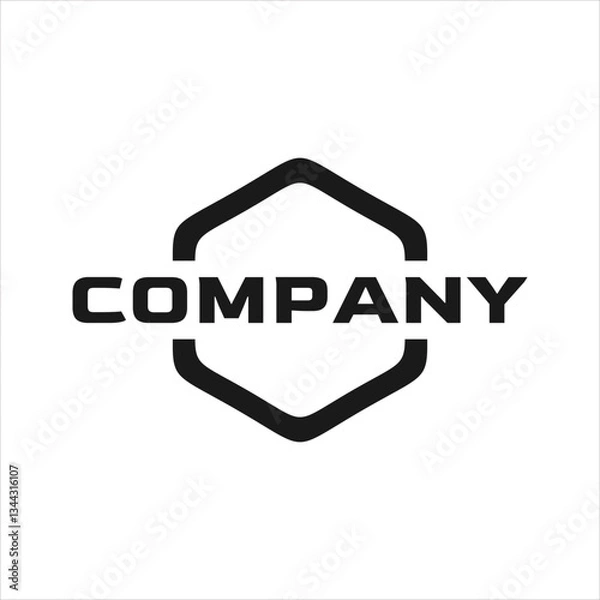 Fototapeta generic circle logo design, editable icon, generic icon for your company
