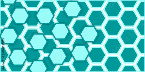 Fototapeta geometric polygon shapes. Vector illustration. abstract black honeycomb vector pattern. Scientific, technological molecular medical background. hexagon DNA network.  hexagon, honeycomb, hexagonal, 3d.
