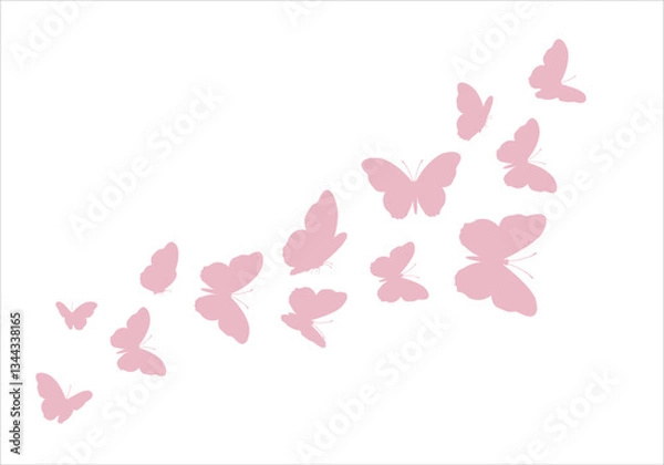 Fototapeta butterflies flying shape vector design