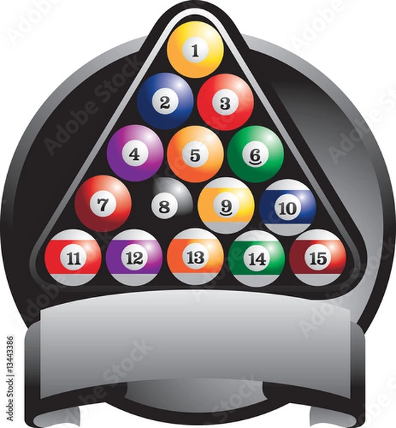 Obraz Racked Billiard balls