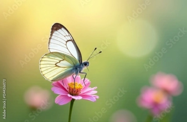 Obraz Monarch Butterfly on Echinacea Purple coneflower
