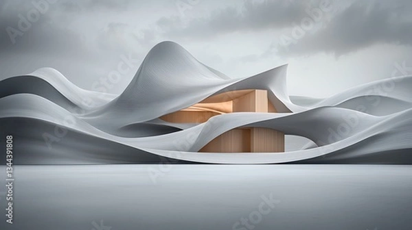 Obraz Modern minimalist architectural design
