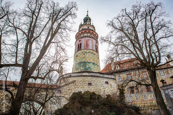 Obraz Cesky Krumlov, Czech republic - March 04, 2025. Castle of Cesky Krumlov
