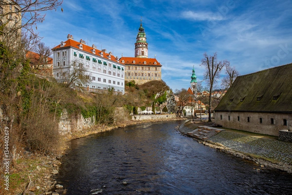 Obraz Cesky Krumlov, Czech republic - March 04, 2025. Castle of Cesky Krumlov