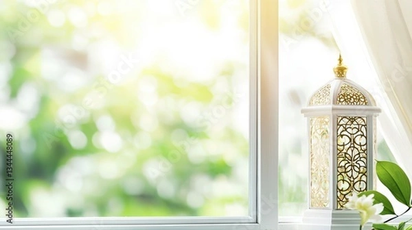 Fototapeta Ramadan Lantern by the Window.